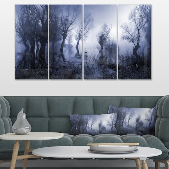 Designart - Creepy Landscape in Sepia Tones